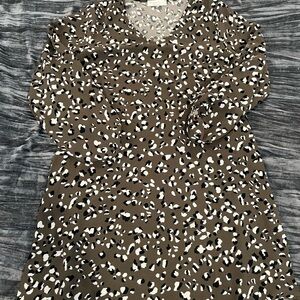 Leopard Print Long Sleeve Dress Size S by perfect peach